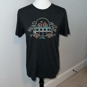 Trek Bicycling Bus Graphic Short Sleeve Tee Shirt Small